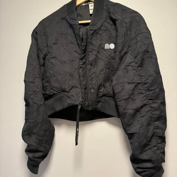 Nike Bomber Naomi Osaka Tennis Cropped Jacket Black Medium - Picture 2 of 8